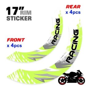 For Honda CB 919 Hornet 900 02-07 Wheel Inner Rim Stickers 17 inch S02W Red