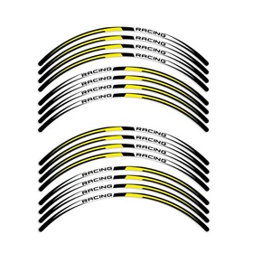 Yellow RUSH2 Wheel Sticker 17 inch Rim For Suzuki SV 650X 19 20
