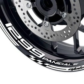 Rim Decor Sticker 17'' Wheel Check Pattern For Ducati 1299 PANIGALE 2015-2019 17