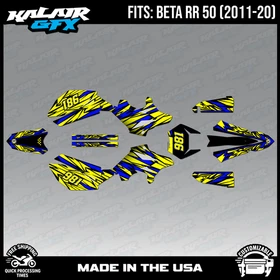 Graphics Kit for Beta RR50 (2011-2020) Twitch Series - YELLOW