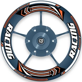 Blue 17 inch Motorcycle Rim Sticker BP01 For Suzuki SV 650X 19 20