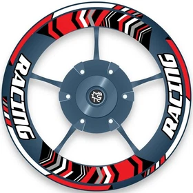 Red Racing Decal Wheel Sticker 17 inch BP02 For Suzuki SV 650X 19 20