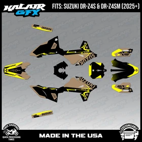 Graphics Kit for Suzuki DR-Z4S DR-Z4SM DRZ4SM 2025 2026 Evader-TAN