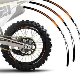 Yellow Dirt Bike MX Wheel Rim Sticker R02B For Yamaha WR 250F 25 24 23 22 21 20