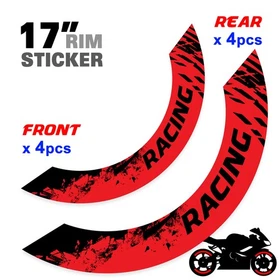 For Honda CBR650R 19-24 23 22 21 20 Wheel Inner Rim Stickers 17 inch S08B Green