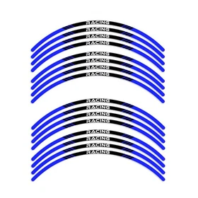 Red STRIPE3 17 inch Edge Rim Sticker For Suzuki Bandit GSF 1250 14 15 16 17 18