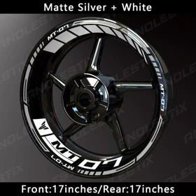 Reflective Motorcycle Wheel Sticker Rim Tape Decals Fits  For YAMAHA MT07
