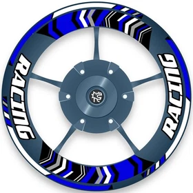 Orange Racing Decal Wheel Sticker 17 inch BP02 For Kawasaki Z900 17-20 21 22 23