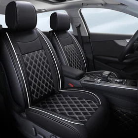 For Honda Civic Accord PU Front 2-Seat Full Set 5-Seat Cover Cushion Backrest