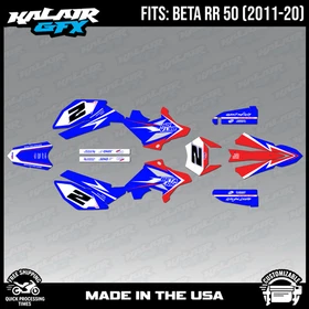 Graphics Kit for Beta RR50 (2011-2020) Razor Series - BLUE