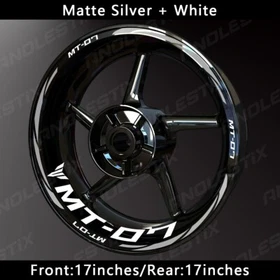 Reflective Motorcycle Wheel Sticker Rim Tape Decals Fits For YAMAHA MT07