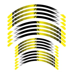 Yellow Dirt Bike MX Wheel Rim Sticker B01B For Honda CRF 450RL 25 24 23 22 21