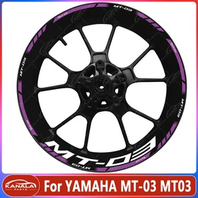 MT-03 17" Motorcycle wheel decals rim stickers set For YAMAHA MT-03 MT03 New