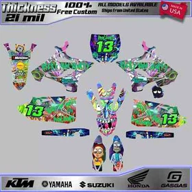 Yamaha YZ 125 250 Graphics Decals Kit 2002-2026 Custom 100% Free Shipping USA