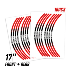 Blue STRIPE3 17 inch Edge Rim Sticker For Yamaha FZ09 MT-09 18 19 20 21