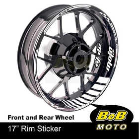 AA02 17" Wheel Rim Stickers Stripes Tape Yellow For Suzuki GSX1300R Hayabusa 19