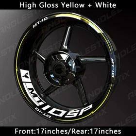 Reflective Motorcycle Wheel Sticker Rim Tape Decals Fits For YAMAHA MT10SP