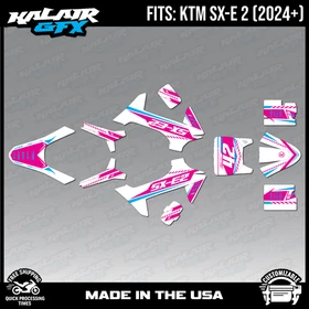 Graphics Kit for KTM Electric Mini SXE2 (2024+) Lethal Series - Magenta