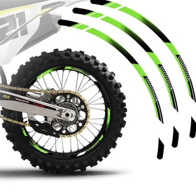 Green Dirt Bike MX Wheel Rim Sticker A01B For Suzuki DR-Z 400S 25 24 23 22 21 20