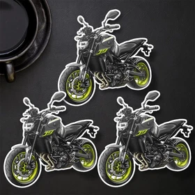 Yamaha MT-09 2013-2016 Stickers - Set of 3 Kiss-Cut Motorcycle Decals