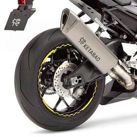 For Honda CBR650R 19-24 23 22 21 20 Wheel Edge Rim Stickers 17 inch C02B Yellow