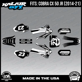 Graphics Kit for COBRA CX50 JR 2014-2021 FH Series - White