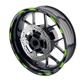 Green RUSH1 Wheel Sticker 17 inch Rim For Yamaha FZ10 MT-10 18 19 20 21