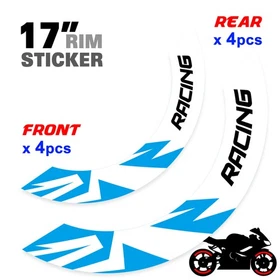 For Suzuki Bandit GSF 1250 07-18 17 Wheel Inner Rim Stickers 17 inch S09W Green
