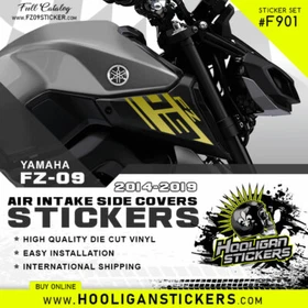 Yamaha FZ-09 air intake side cover sticker set [F901]