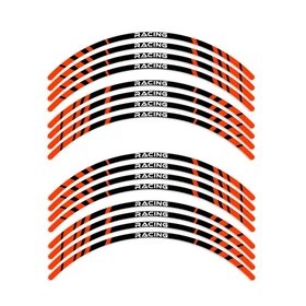 Blue STRIPE2 17 inch Edge Rim Sticker For Kawasaki Ninja 650R 17 18 19 20 21