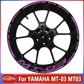 MT-03 17" Motorcycle wheel decals rim stickers set For YAMAHA MT-03 MT03 New