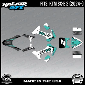 Graphics Kit for KTM Electric Mini SXE2 (2024+) Razor Series - Teal