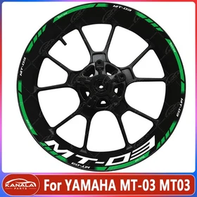 MT-03 17" Motorcycle wheel decals rim stickers set For YAMAHA MT-03 MT03 New