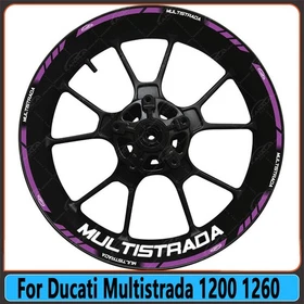 For Ducati Multistrada 1200 Wheel Hub Rim Decorative Decal Reflective Sticker