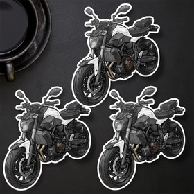 Yamaha MT-07 2014-2020 Stickers - Set of 3 Kiss-Cut Motorcycle Decals