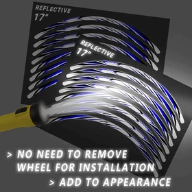 17" Reflective Wheel Decal Stickers SH12 For Aprilia SHIVER 900 17-20 19 18