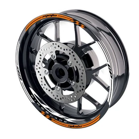 Orange AA01 17 inch Rim Decal Wheel Sticker For Honda CBR1000RR 04-23 22 21 20