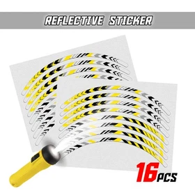 Reflective Sticker Stripes Yellow Pattern SH14 For Kawasaki Ninja ZX6R 1995-2021
