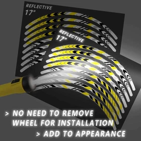 SH14 Green Reflective Wheel Sticker Tape For Suzuki SV 650X 19-20