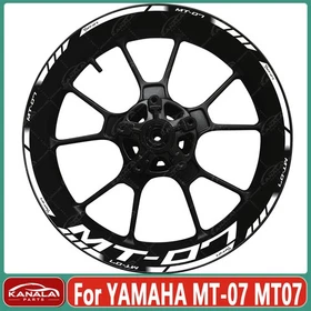 2026 New 17" Motorcycle Front Rear Rim Reflective Stickers For YAMAHA MT-07 MT07