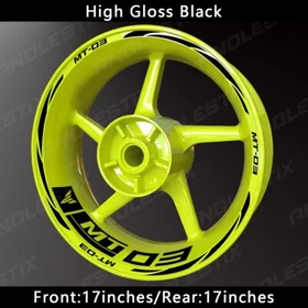 Reflective Motorcycle Wheel Sticker Rim Tape Decals Fits For YAMAHA MT03