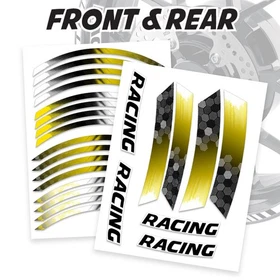 GB18 17'' Rim Wheel Stickers Decal Kit For Yamaha FJ09 MT-09 Tracer 18-20 19