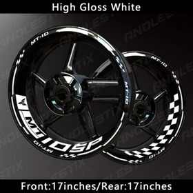 Reflective Motorcycle Wheel Sticker Rim Tape Decals Fits For YAMAHA MT10SP