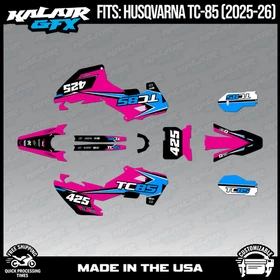 Graphics Kit for Husqvarna TC85 (2025-2026) Screech Series - MAGENTA