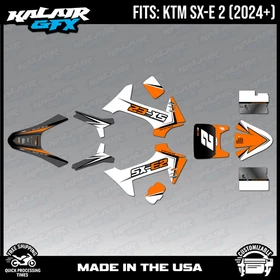 Graphics Kit for KTM Electric Mini SXE2 (2024+) Razor - ORANGE