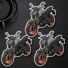 Yamaha MT-07 2021-2025 Stickers - Set of 3 Kiss-Cut Motorcycle Decals
