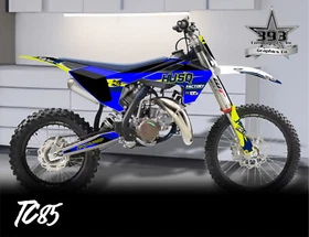 Husqvarna TC85 2018 - 2024 Graphics Kit Decal Sticker TC 85 Factory Motocross