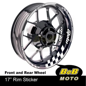 AA01 17" Wheel Rim Stickers Aqua Stripes Tape For Suzuki Katana GSX 600F 89-06