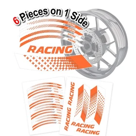 Blue 17 inch GP07 Wheel Sticker For Kawasaki VULCAN S 650 EN650 Z1000 Z400