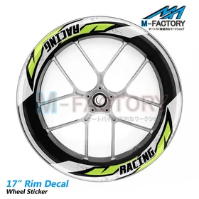 J08 17'' Rim Sticker Strip Tapes Vinyl Decal For Yamaha MT09 MT10 MTT9 XSR900